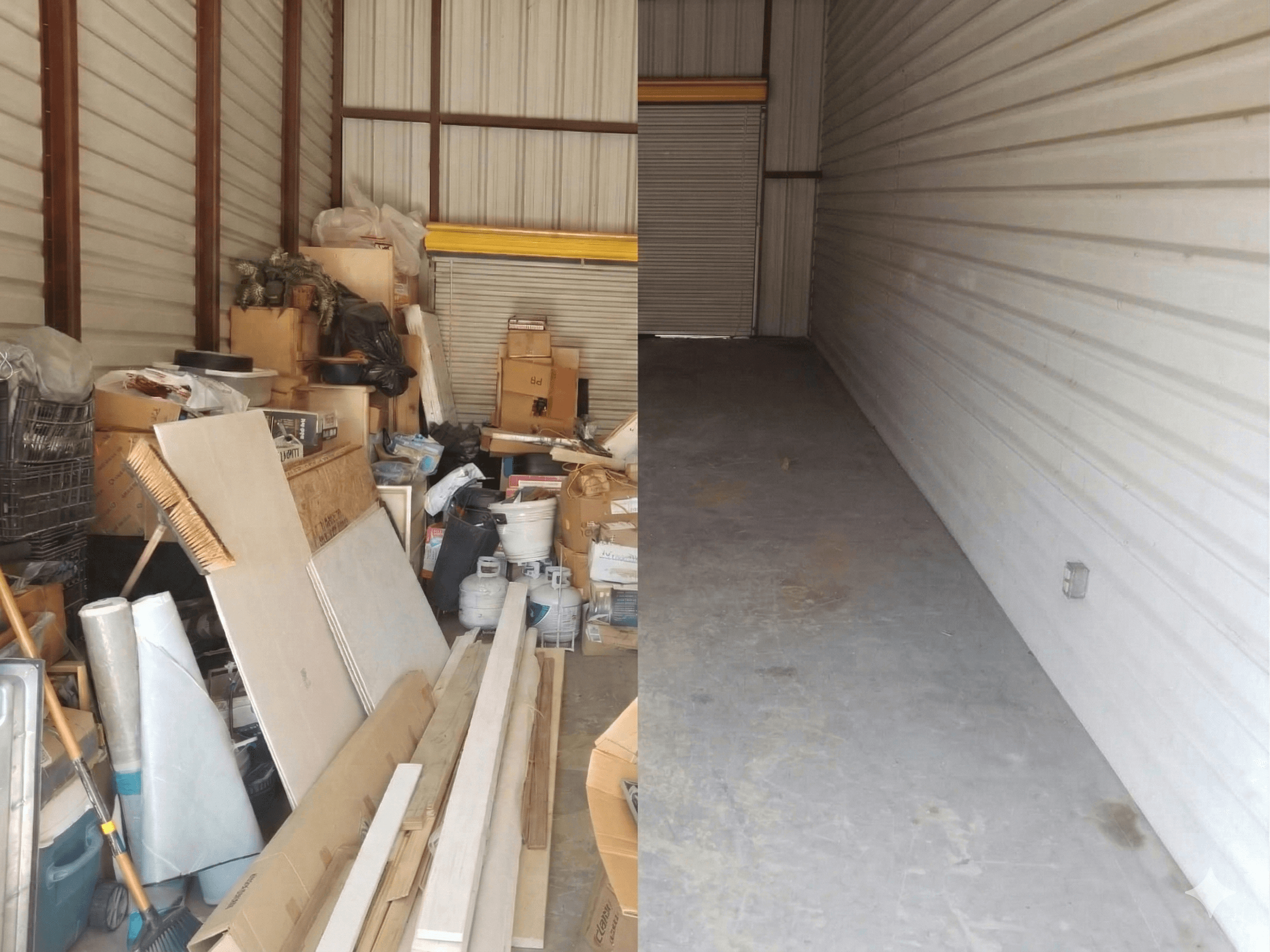 Before - Commercial Cleanout Before and After