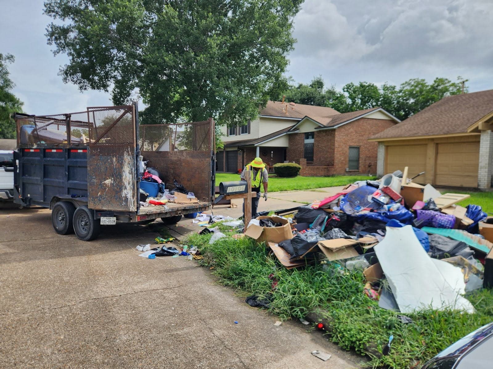 McMillian Junk Removal crew working